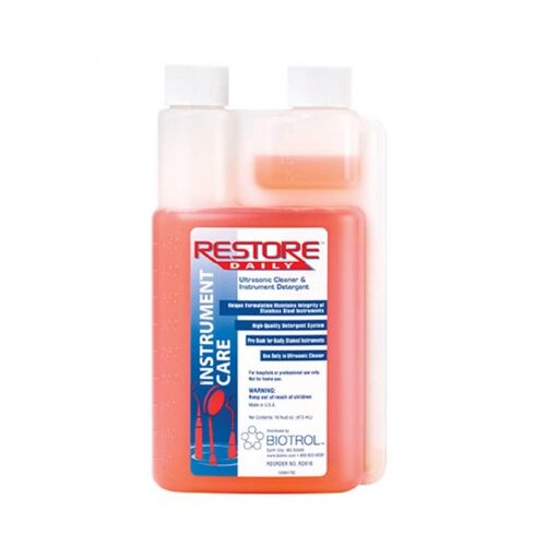 139-RD016CS Restore Daily Concentrated Ultrasonic Cleaner and Instrument Detergent, 16oz, 6/cs