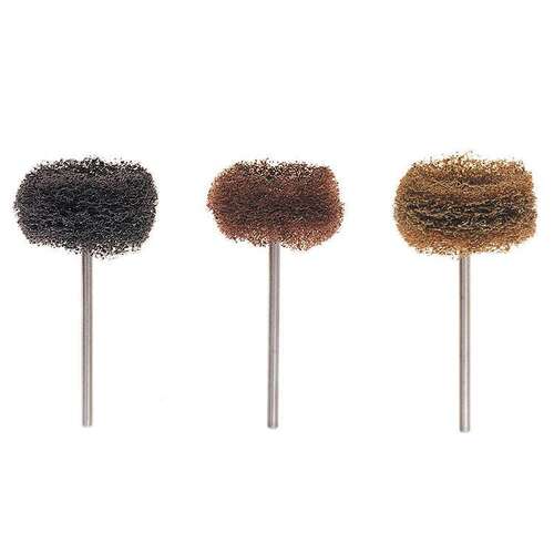 58-1670091 Miniature HP Scotch Brite Brush for Final Buffing and Smoothing of Appliances, Fine, Package of 12 Wheels.