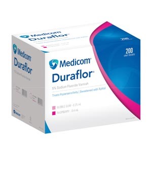 Duraflor 5% Sodium Fluoride Varnish Bubblegum, 200/bx