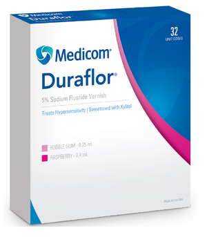 Duraflor 5% Sodium Fluoride Varnish Bubblegum, 32/bx