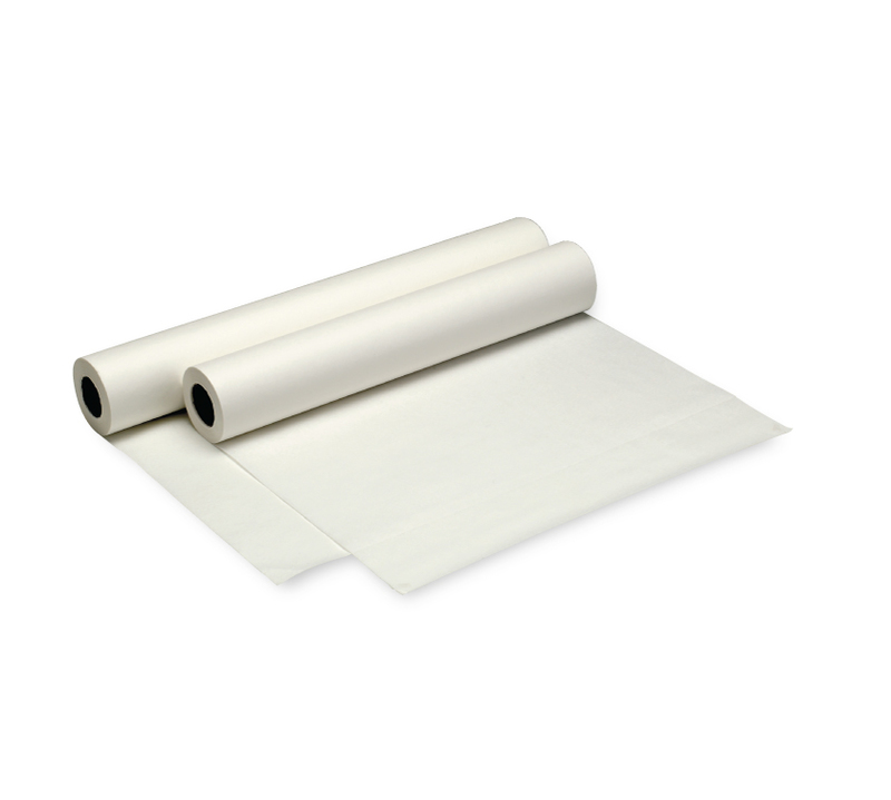 16-80203 Standard Smooth Exam Table Paper 12 Rolls/Cs, White, 18 x 225 ft Rolls.