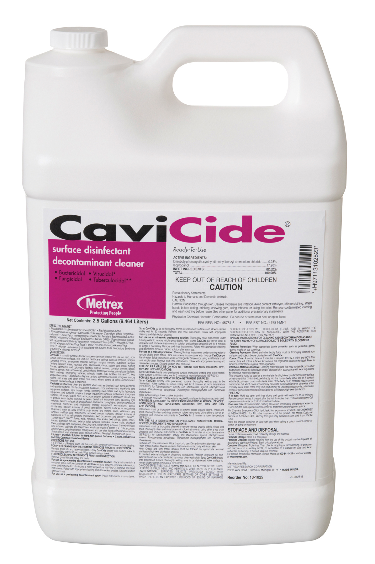 11-131025 CaviCide - 2 x 2.5 gallon bottles