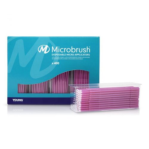102-PF400PI Microbrush Plus Refill, Fine, Pink, 400/pk