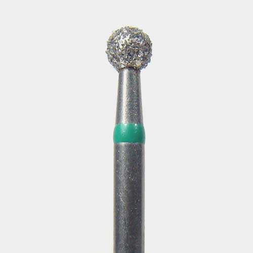 124-0123C FG #0123 (801.023) Coarse Grit, Ball Shaped Disposable Diamond Bur, Pack of 25.