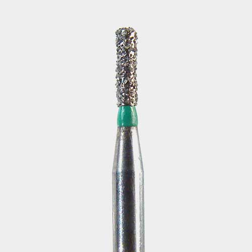 124-0710C FG #0710 (835.010) Coarse Cylinder Flat End Disposable Diamond Bur, Pack of 25.