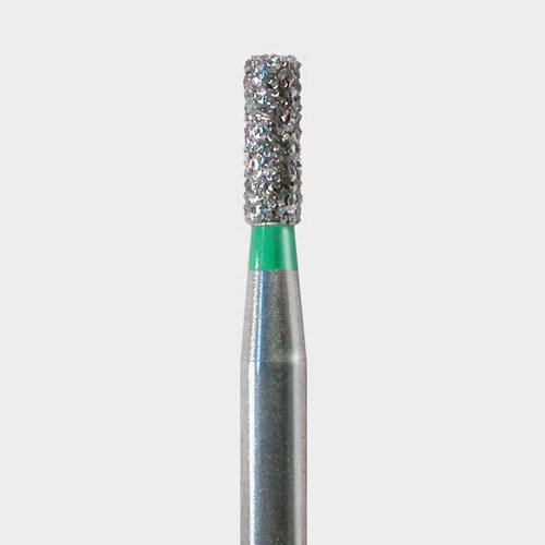 124-0712C FG #0712 (835-012) Coarse Flat End Cylinder Disposable Diamond Bur, Pack of 25.