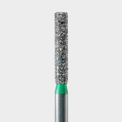 FG #0716.8 Coarse Grit, Flat End Cylinder Disposable Diamond Bur, Pack of 25.