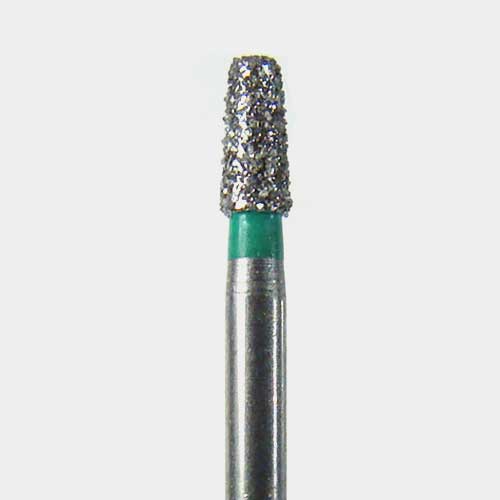 124-0818.4C FG #0818.4 (845KR.018) Coarse Grit, Modified Flat End Taper Disposable Diamond Bur, Pack of 25.