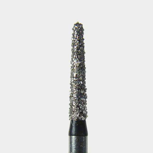 124-1114.8C FG #1114.8 (856.014) Coarse Grit, Round End Taper Disposable Diamond Bur, Pack of 25.