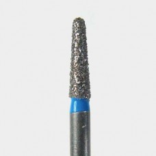 124-1116.6MS FG #1116.6 SS (Short Shank) S855.016 Medium Grit, Round End Taper Disposable Diamond Bur, Pack of 25.