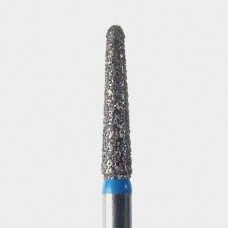 FG #1116.8 (856.016) Medium Grit Round End Taper Disposable Diamond Bur, Pack of 25.
