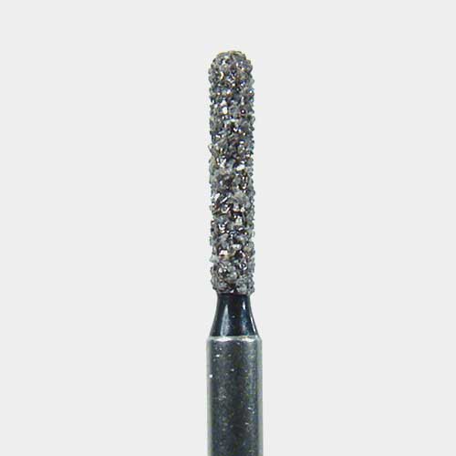 124-1212.7C FG #1212.7 (881-012) Coarse Grit, Round End Cylinder Disposable Diamond Bur, Pack of 25.
