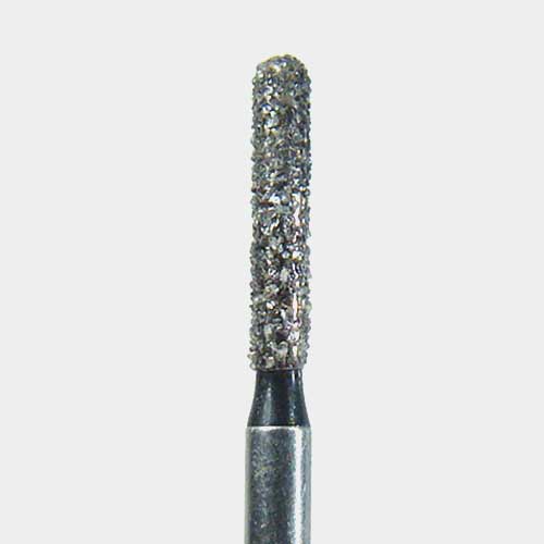 124-1214.8C FG #1214.8 (881.014) Coarse Cylinder Round End Disposable Diamond Bur, Pack of 25.