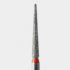 124-1314.10F FG #1314.10 (859.014) Fine Pointed Cone Disposable Diamond Bur, Pack of 25.
