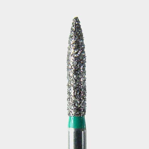 124-1516.8C FG #1516.8 (862.016) Coarse Grit, Flame Shape Disposable Diamond Bur, Pack of 25.