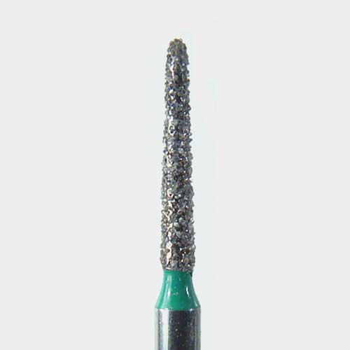124-1712.8C FG #1712.8 (878K.012) Coarse Pointed Taper Disposable Diamond Bur, Pack of 25.