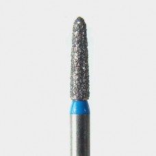 124-1716.6MS FG #1716.6 SS (Short Shank) S877K.016 Medium Grit, Pointed Taper Disposable Diamond Bur, Pack of 25.