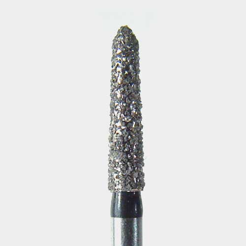 124-1718.8C FG #1718.8 Coarse Grit, Pointed Taper Disposable Diamond Bur, Pack of 25.