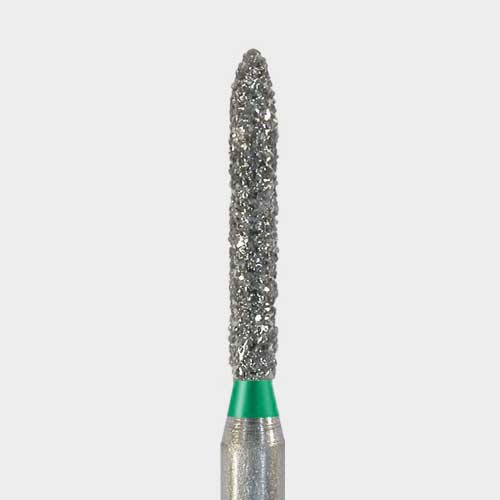 124-1800.8C FG #1800.8 (878.012) Coarse Grit, Beveled Cylinder Disposable Diamond Bur, Pack of 25.