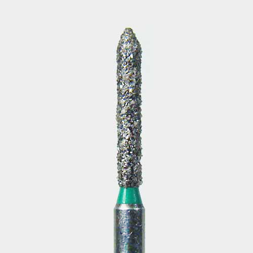 124-1812.8C FG #1812.8 (885.012) Coarse Grit, Beveled Cylinder Disposable Diamond Bur, Pack of 25.
