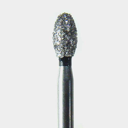 124-1900C FG #1900 (379.023) Coarse Grit, Egg Shaped Disposable Diamond Bur, Pack of 25.