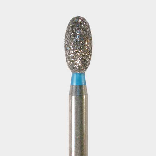 124-1900M FG #1900 (379.023) Medium Grit, Egg Shaped Disposable Diamond Bur, Pack of 25.