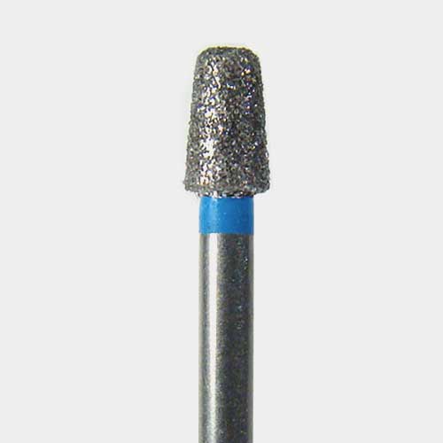 124-2525M FG #2525 (845KR.025) Medium Grit, Modified Flat End Taper Large Disposable Diamond Bur, Pack of 25.