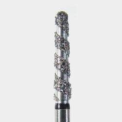 FG #8118.9 (856L.018) Coarse Grit, Round End Taper High Performance Diamond Bur with Cooling Spiral Channels, Single Use, Package of 25 burs.