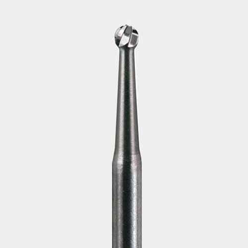 124-FGSL4 FG #4 SL (Surgical Length) Round Carbide Bur, Package of 25 burs.