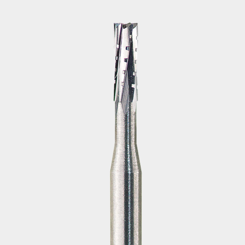 124-FGSL558 FG #558 SL (Surgical Length) Straight Fissure Crosscut Carbide Burs, Pack of 25 burs.