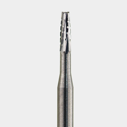 FG #701 SL (Surgical Length) Taper Fissure Crosscut Carbide Bur, Pack of 25 Burs.