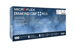 600-DGP-350-XL Diamond Grip Plus PF Latex Gloves, X-Large, 100/bx