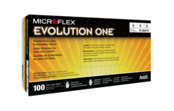 600-EV-2050-M Evolution One PF Latex Gloves, Medium, 100bx