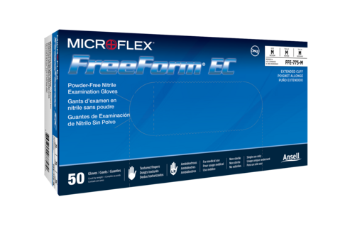 600-FFE-775-S FreeForm EC PF Nitrile Gloves, Small, 10bx/cs