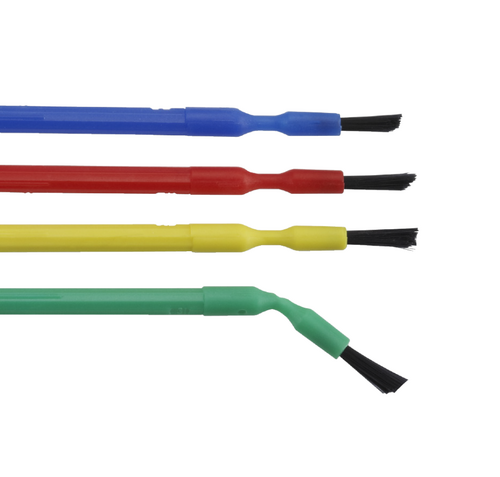 137-370101 Benda Brush Regular - Assorted colors, Black bristles, Regular point, Single End. Package of 144 brushes.