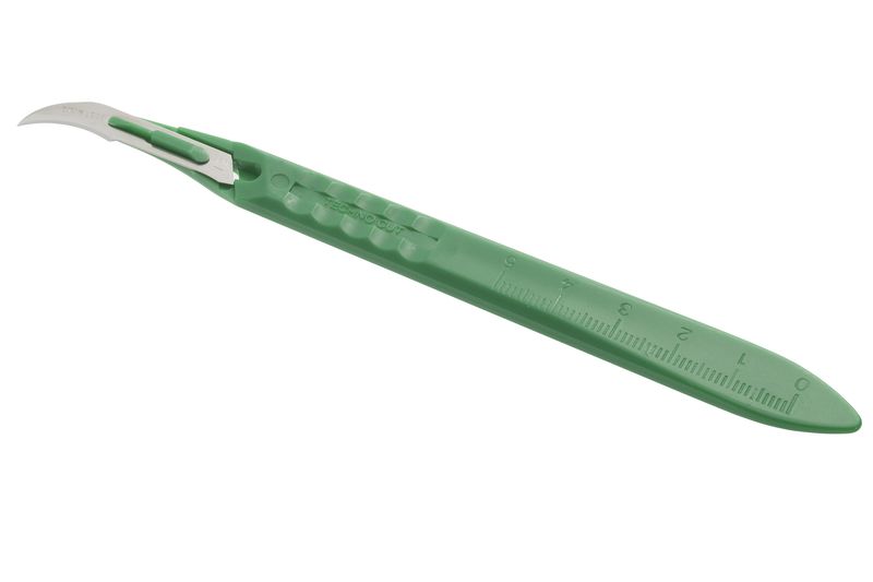 52-6008T-12 Myco #12 Stainless Steel Disposable Scalpels, 10/bx