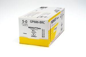 Myco 5/0, 18" Plain Gut Suture With C-3 Needle 12/bx