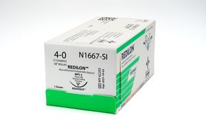 Myco 4/0, 18" Black Nylon Suture With PC-31 Needle 12/bx