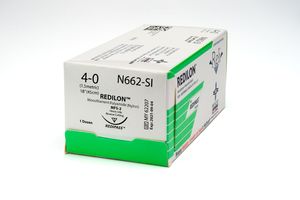 Myco 4/0, 18" Black Nylon Suture With C-6 Needle 12/bx