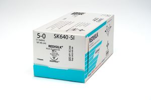 Myco 5/0, 18" Silk Black Braided Suture With C-3 Needle 12/bx