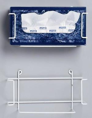 Hold-It Rectangular Tissue Box Holder, Perfect for placement in the operatory, restroom or anywhere facial tissues may be needed, Mount as needed in a