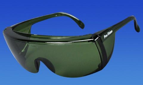 57-18S Protective Safety Glasses - Green Frame/Green Lens. Economical, durable no frills eye protection in an ultra-light frame. High impact polycarbonat