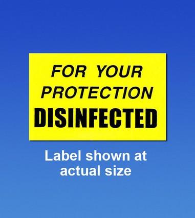 57-1951 Disinfected Label, OSHA Compliance Label systems for all healthcare facility needs. Easily identify all disinfected areas, 1.625 x 1, 250 per roll.