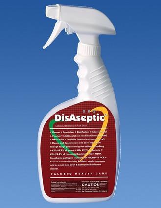57-3503 DisAseptic XRQ Disinfectant/Cleaner - 32 oz. Pump Spray. Quaternary ammonium-based detergent, ready-to-use, one step. Kills TB; bactericidal, fungicid