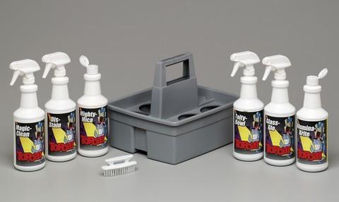 57-3525 TopCat Office Maintenance Kit. An all-inclusive kit to satisfy every office cleaning and maintenance need. Kit Contains: 1 Quart each of Alumina-Brite