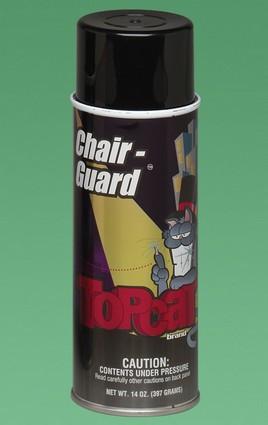 57-3528 TopCat Chair-Guard Naughyde Aerosol Protectant. Highly refined blend of solvents, lemon oil and cleaning agents for a quick cleanup of furniture and e