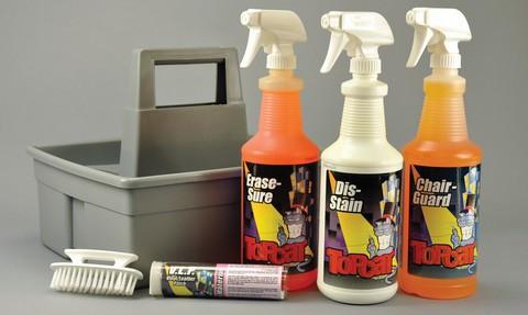 57-3545 TopCat Vinyl Maintenance Kit, An all-inclusive kit for vinyl and naugahyde repair and maintenance. Protects valuable equipment from damage caused by h