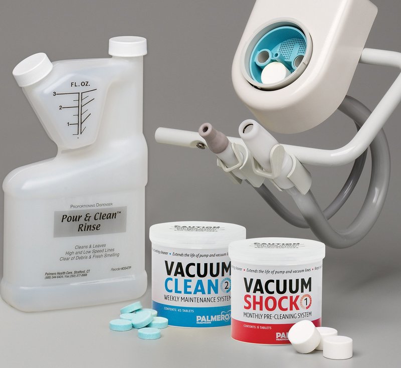 57-3546K Shock & Clean Kit with Pour and Clean Bottle: 6 tablets jar of Vacuum Shock, 45 tablets jar of Vacuum Clean and 16 ounce mixing & dispensing bottle of