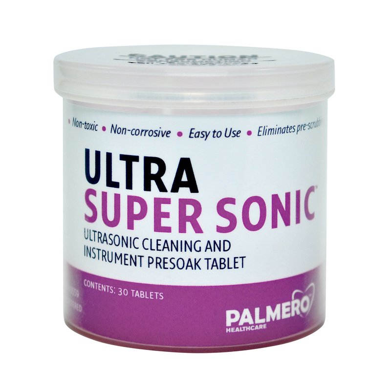 57-3559 Ultra Super Sonic Tablets 30/Jar. Technologically advanced ultrasonic and instrument pre-cleaning tablet. Chemically engineered to achieve maximum ins