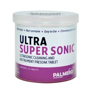 Ultra Super Sonic Tablets 30/Jar. Technologically advanced ultrasonic and instrument pre-cleaning tablet. Chemically engineered to achieve maximum ins